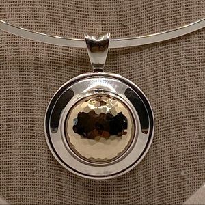 James Avery 14k & S.S. Pendant w/ JA Neckwire